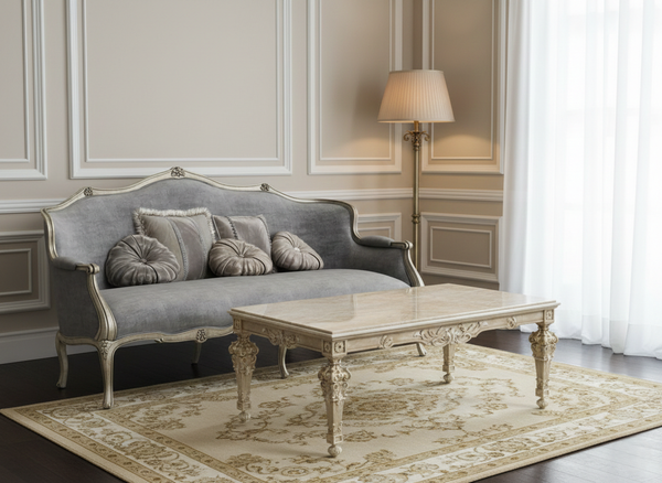 Bàn trà cổ điển Louis XIV Tavolino