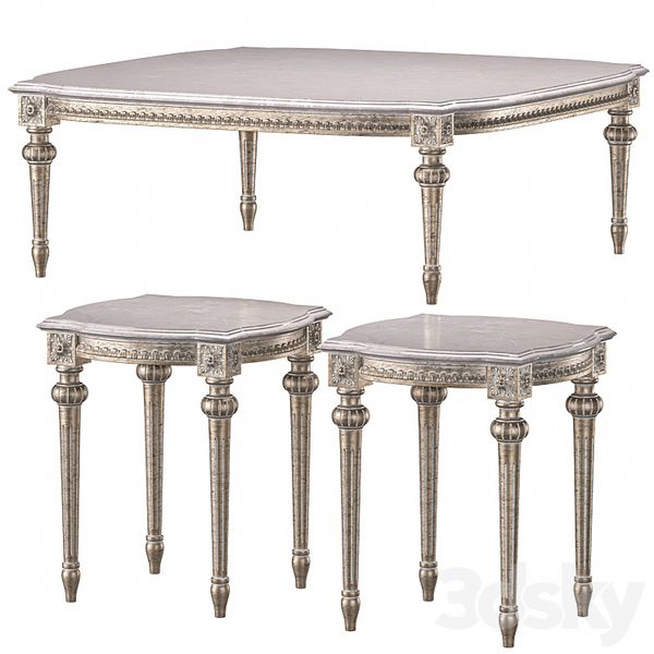 Bàn trà cổ điển Pháp Louis XVI