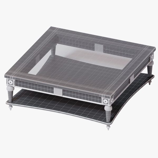 Bàn trà cổ điển vuông Nantes