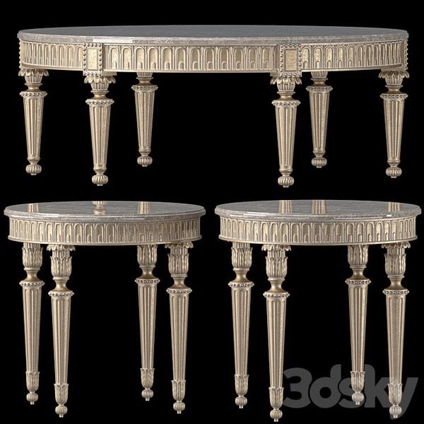 Bàn trà tân cổ điển Châu Âu Piemontese