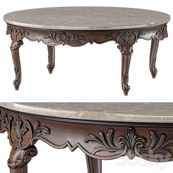 bàn trà tròn cổ điển Roberto Giovannini