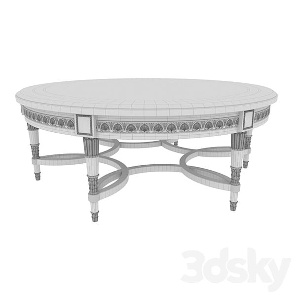 Bàn trà cổ điển Louis đế vương