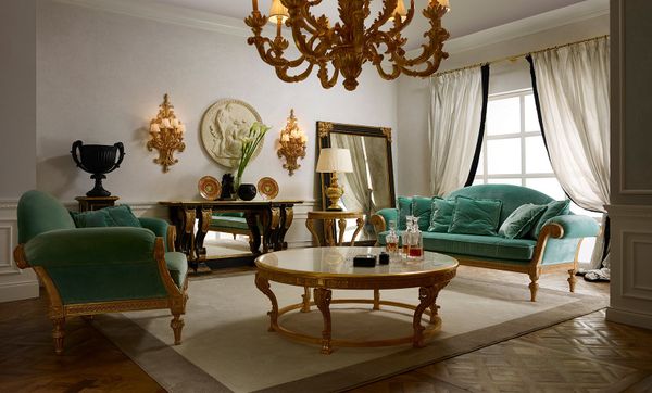 Bộ bàn trà cổ điển Louis XVI Tavolino