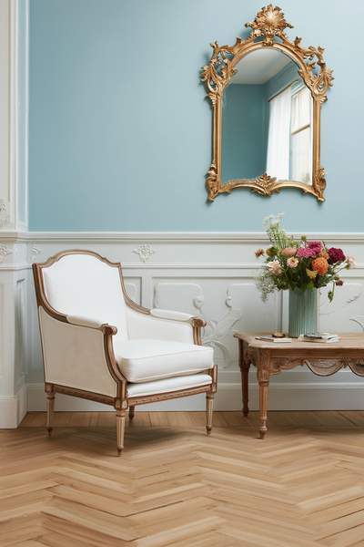 Ghế bành gỗ tân cổ điển Louis XVI