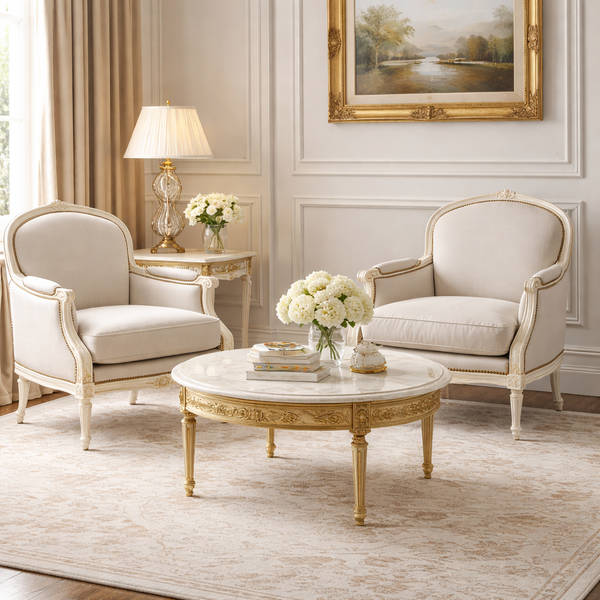 GHẾ BERGERE PHONG CÁCH LOUIS XVI