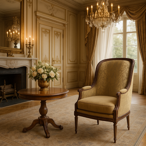 Ghế sofa lưng cao Louis XVI