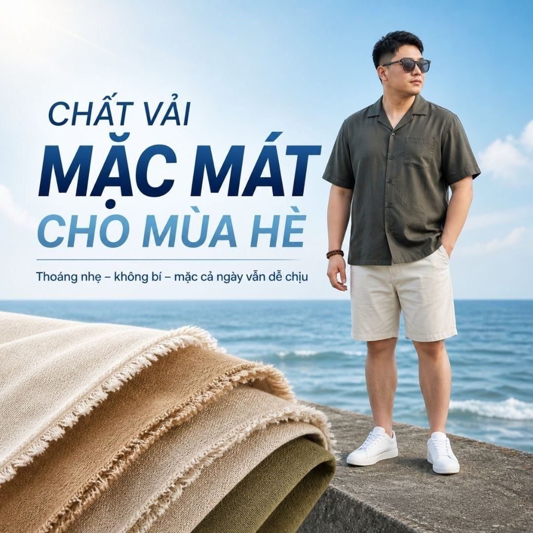 Chất liệu vải mát nhất cho người béo – Mặc hè không còn bí bách