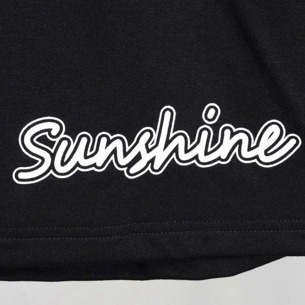 Chi tiết quần short thun đen in chữ big size nam AKYOO, thời trang cho người ngoại cỡ từ 80-140kg