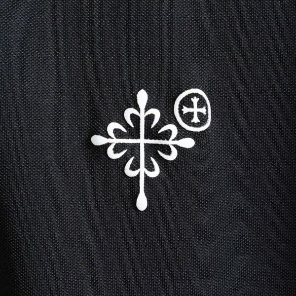 Mô tả chi tiết áo polo đen in big size nam AKYOO