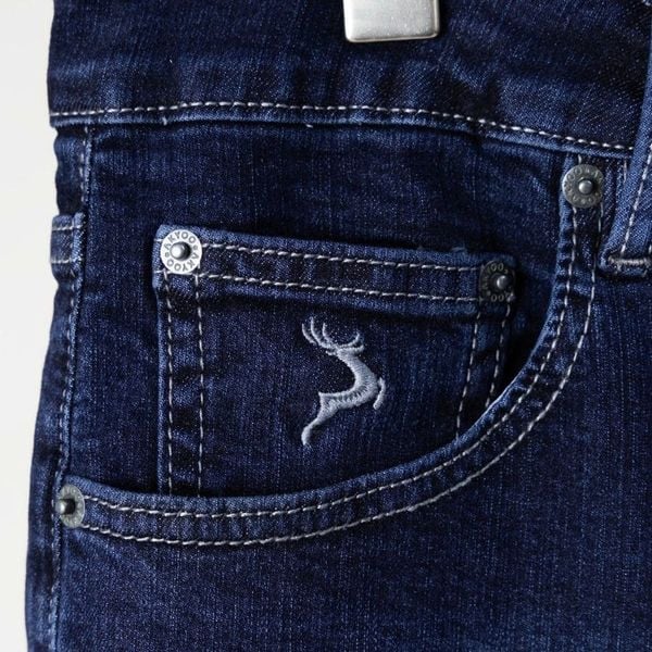 Chi tiết quần short jean xanh mài big size nam AKYOO, thời trang cho người ngoại cỡ từ 80-140kg