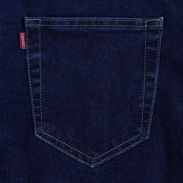 Chi tiết quần short jean qua gối big size nam AKYOO, thời trang cho người ngoại cỡ từ 80-140kg