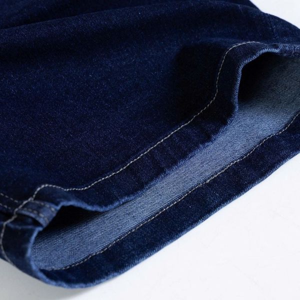 Chi tiết quần short jean qua gối big size nam AKYOO, thời trang cho người ngoại cỡ từ 80-140kg