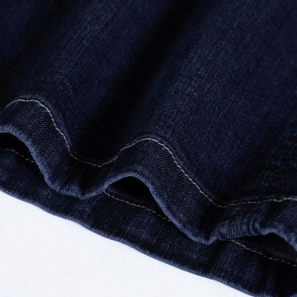 Chi tiết quần short jean xanh mài big size nam AKYOO, thời trang cho người ngoại cỡ từ 80-140kg