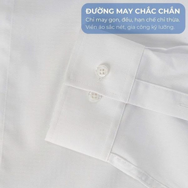 Áo sơ mi trắng dài tay họa tiết chìm big size nam Akyoo