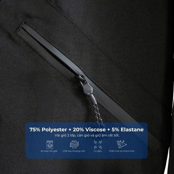 Mô tả chi tiết áo khoác gió bomber big size nam Akyoo