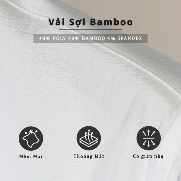 Áo sơ mi trắng dài tay họa tiết chìm big size nam Akyoo