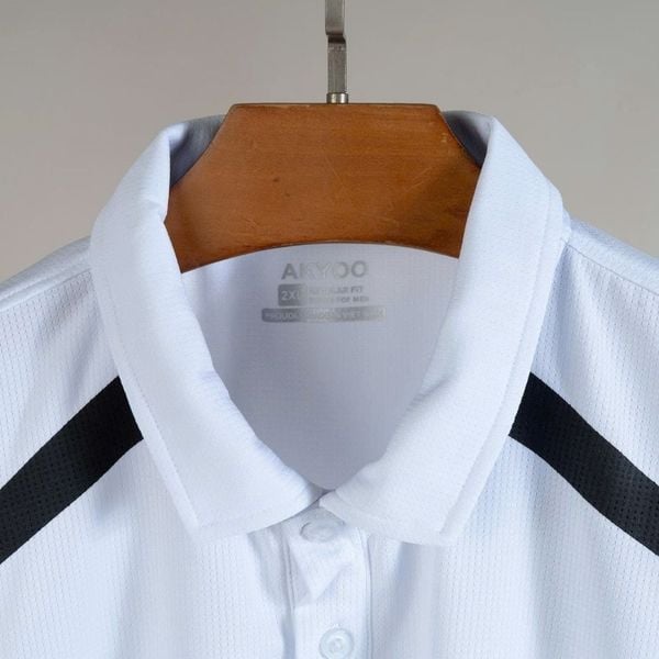 Chi tiết áo polo thể thao big size nam AKYOO, thời trang cho người ngoại cỡ từ 80-140kg