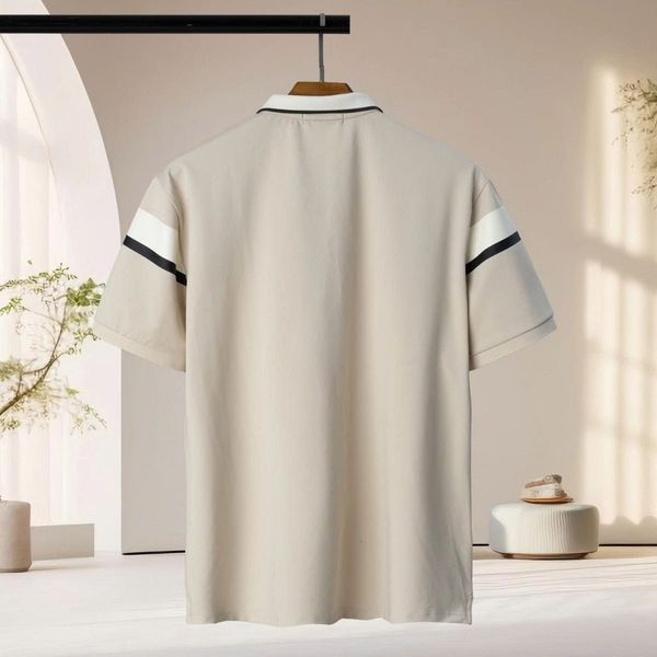 Chi tiết áo polo phối ghi big size nam AKYOO