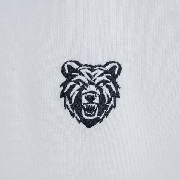 Chi tiết áo polo viền tay big size nam AKYOO