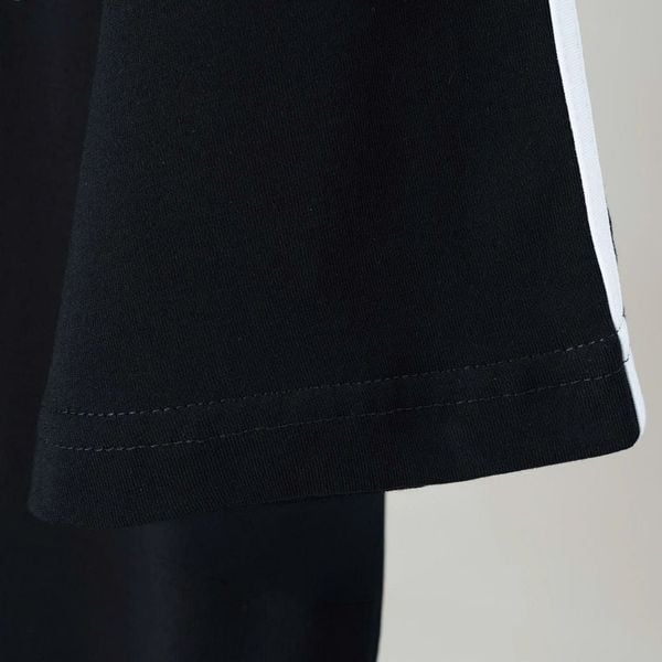 Chi tiết áo thun đen a1 big size nam AKYOO
