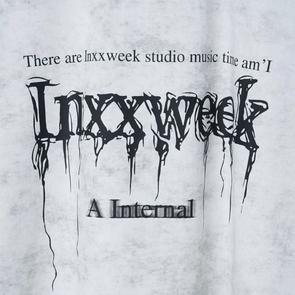 Chi tiết áo thun loang đen big size nam AKYOO