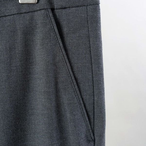 Chi tiết quần âu xam a3 big size nam AKYOO