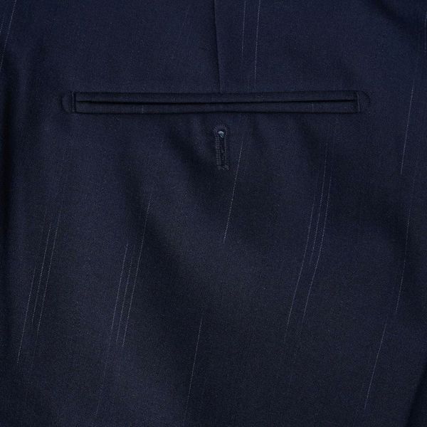 Chi tiết quần âu xanh họa tiết big size nam AKYOO