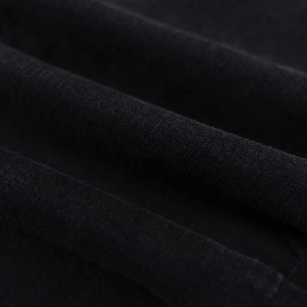 Chi tiết quần jean đen viền big size nam AKYOO, thời trang cho người ngoại cỡ từ 80-140kg