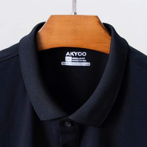 Chi tiết set bộ đen big size nam AKYOO