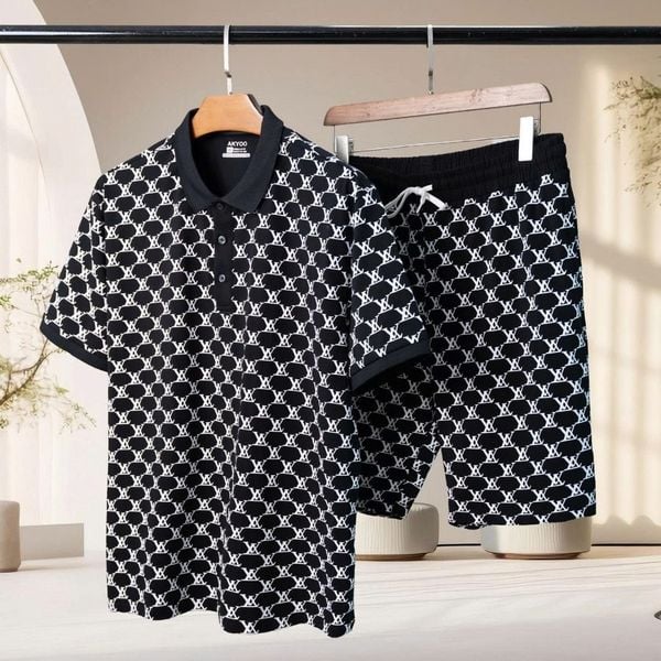 Chi tiết set bộ họa tiết big size nam AKYOO