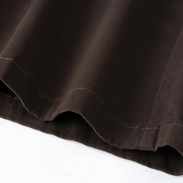 1. Chi tiết chất kaki và đường may gấu quần short nâu nam big size