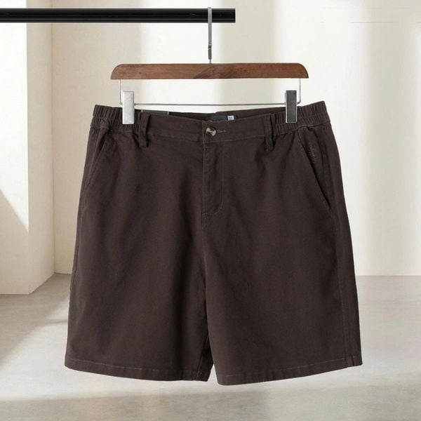 Quần short kaki nâu big size nam SK N REU mặt trước