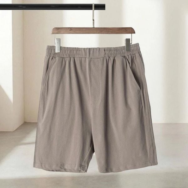 Quần short thun nâu big size nam SN NAU cạp chun co giãn