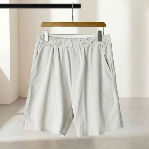 Quần short thun xám big size nam SN XAM cạp chun