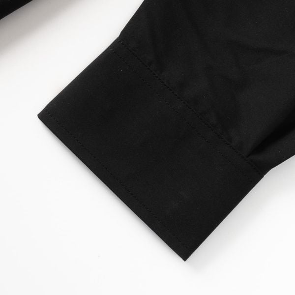 Mô tả chi tiết áo sơ mi đen dài tay big size nam AKYOO