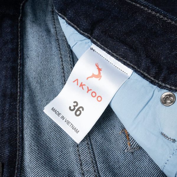 Chi tiết quần short jean xanh đen a6 big size nam AKYOO