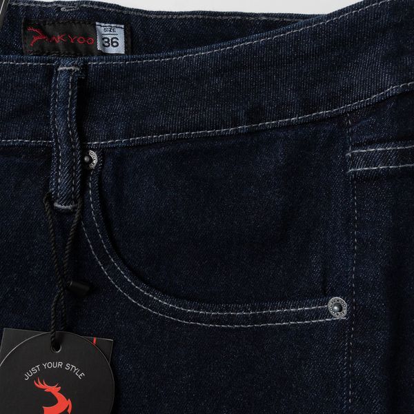 Chi tiết quần short jean xanh đen a6 big size nam AKYOO