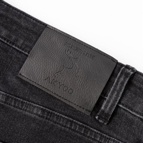 Mô tả chi tiết quần jean đen xám big size nam AKYOO