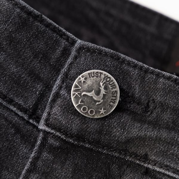 Mô tả chi tiết quần jean đen xám big size nam AKYOO