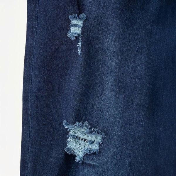 Mô tả chi tiết quần jean xanh xước big size nam AKYOO