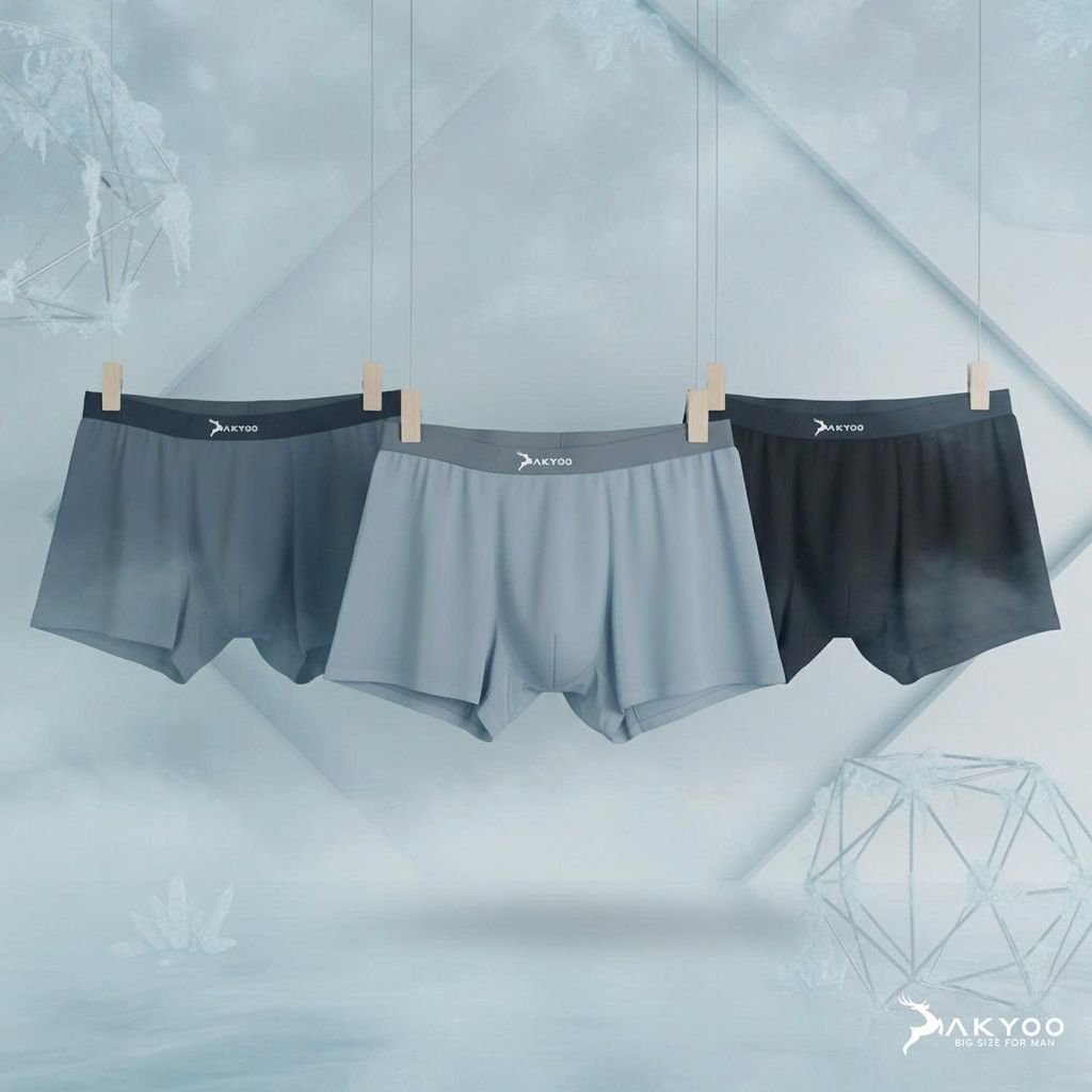 Quần sịp boxer bamboo big size nam Akyoo