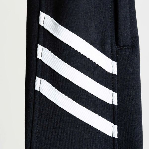 Mô tả chi tiết quần nỉ sọc trắng big size nam Akyoo