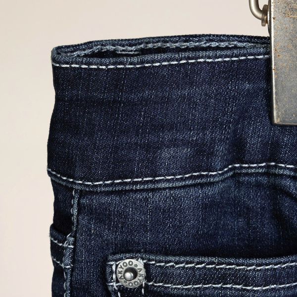 Chi tiết quần jean xanh was big size nam Akyoo