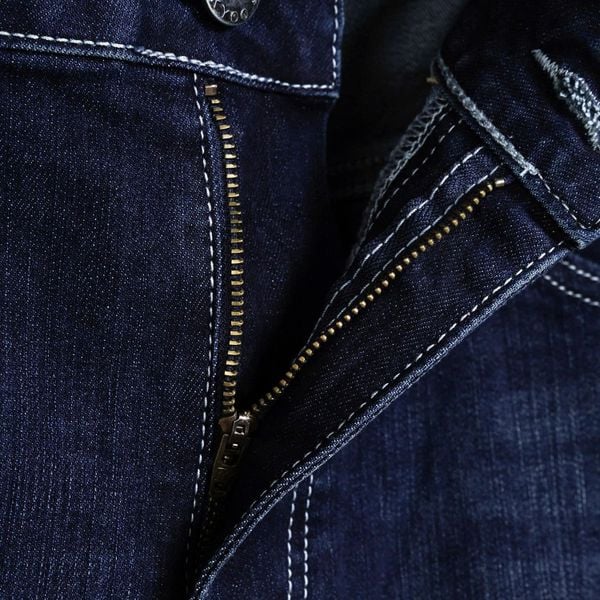 Chi tiết quần jean xanh was big size nam Akyoo