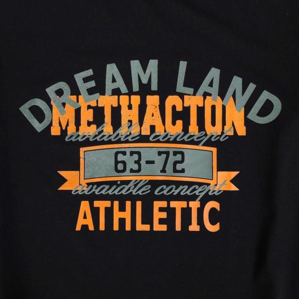 Chi tiết áo thun đen in big size nam AKYOO