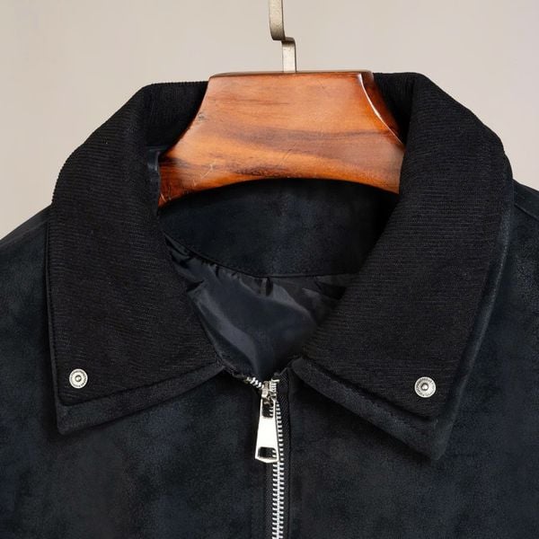 Chi tiết áo da big size nam AKYOO