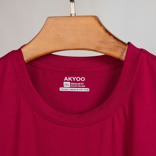 Mô tả chi tiết áo thun đỏ in big size nam Akyoo
