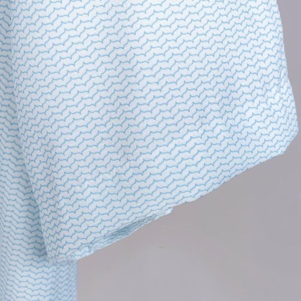 Mô tả chi tiết áo sơ mi in xanh nhạt big size nam AKYOO