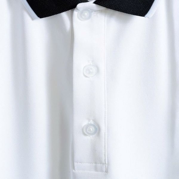 Mô tả áo polo trắng viền big size nam AKYOO