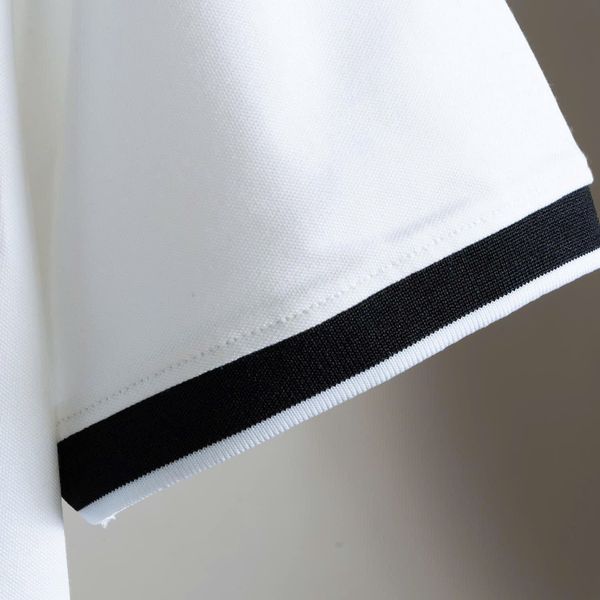 Mô tả áo polo trắng viền big size nam AKYOO